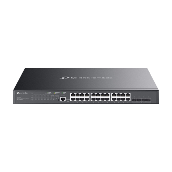 Switch 24 porturi PoE RJ45 Gigabit, 4 x SFP Gigabit, L2 Management, 1U - TP-Link Omada SG3428MP