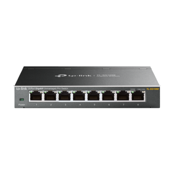 Switch Easy Smart, 8 porturi RJ45 Gigabit, Managed - TP-Link TL-SG108E