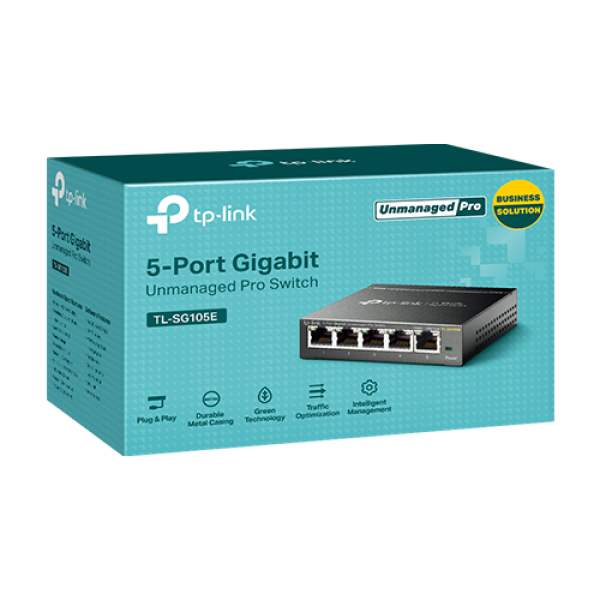 Switch Easy Smart, 5 porturi RJ45 Gigabit, Managed - TP-Link TL-SG105E Switch Easy Smart, 5 porturi RJ45 Gigabit, Managed - TP-Link TL-SG105E