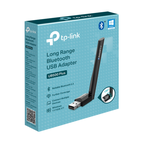 Adaptor USB Bluetooth 5.3, Antena Externa - TP-Link UB500Plus Adaptor USB Bluetooth 5.3, Antena Externa - TP-Link UB500Plus