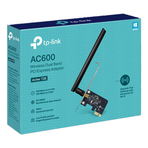 Placa de retea Wireless TP-Link Archer T2E AC600 Dual-Band PCIe - TP-LINK ArcherT2E Placa de retea Wireless TP-Link Archer T2E AC600 Dual-Band PCIe - TP-LINK ArcherT2E