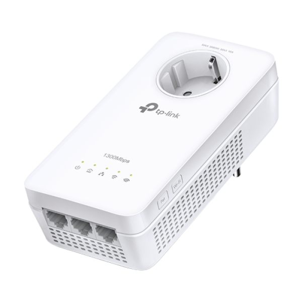 Powerline AV1300, Passthrough, Wi-Fi 5, AC1200 Dual-Band, 3 x RJ45 Gigabit - TP-Link TL-WPA8631P