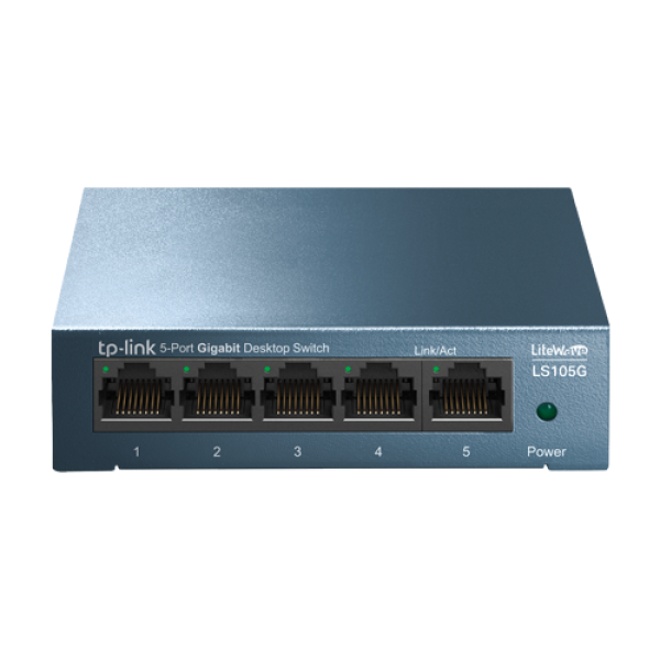 Switch LiteWave LS105G, 5 porturi RJ45 Gigabit, Unmanaged - TP-Link LS105G Switch LiteWave LS105G, 5 porturi RJ45 Gigabit, Unmanaged - TP-Link LS105G