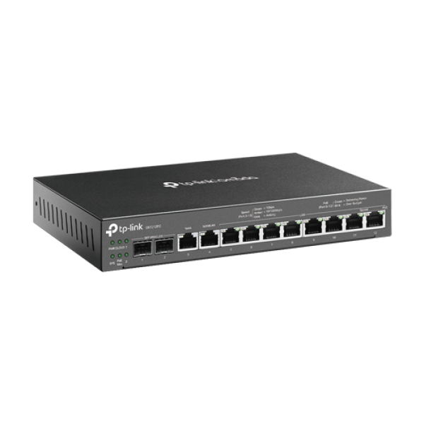 Router 3-in-1 VPN, Switch PoE, Controller, 2 x SFP 1G, 10 x RJ45 1G, Multi-WAN - TP-Link Omada ER7212PC Router 3-in-1 VPN, Switch PoE, Controller, 2 x SFP 1G, 10 x RJ45 1G, Multi-WAN - TP-Link Omada ER7212PC