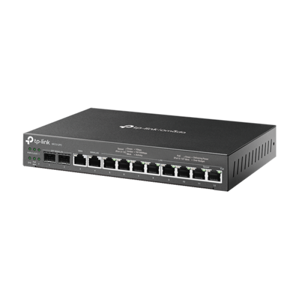 Router 3-in-1 VPN, Switch PoE, Controller, 2 x SFP 1G, 10 x RJ45 1G, Multi-WAN - TP-Link Omada ER7212PC Router 3-in-1 VPN, Switch PoE, Controller, 2 x SFP 1G, 10 x RJ45 1G, Multi-WAN - TP-Link Omada ER7212PC