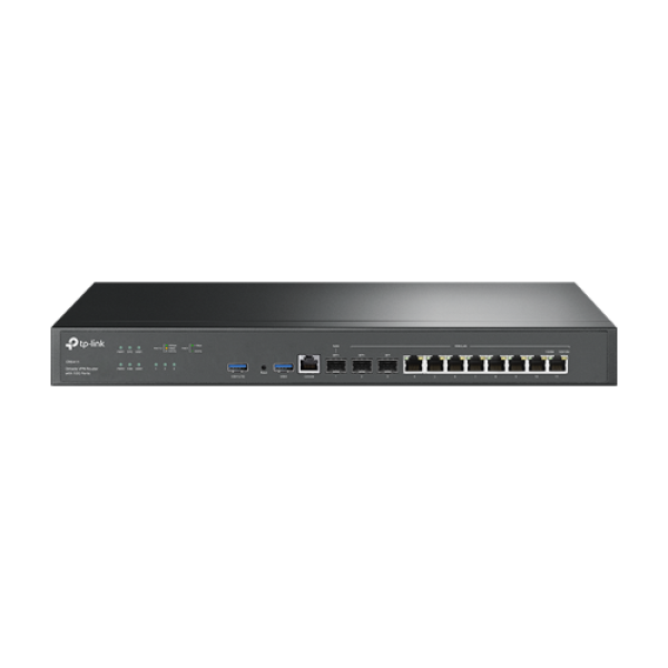 Router VPN, 2 x SFP+ 10G, 1 x SFP Gigabit, 8 x RJ45 Gigabit, 2 x USB, 1U - TP-Link Omada ER8411
