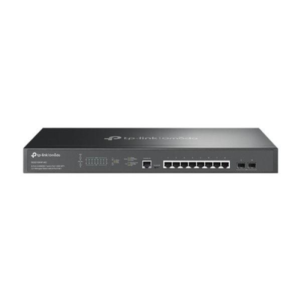 Switch 8 porturi PoE RJ45 2.5G, 2 x SFP+ 10G, L2 Management, 1U - TP-Link Omada SG3210XHP-M2