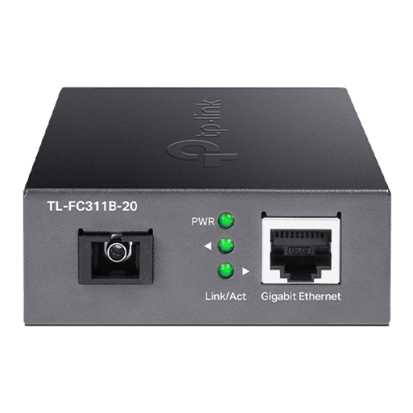 Media Convertor Gigabit WDM, SC, single-mode, 20 Km, TX 1310nm / RX 1550nm - TP-Link Omada FC311B-20 Media Convertor Gigabit WDM, SC, single-mode, 20 Km, TX 1310nm / RX 1550nm - TP-Link Omada FC311B-20