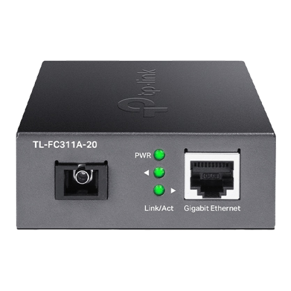 Media Convertor Gigabit WDM, SC, single-mode, 20 Km, TX 1550nm / RX 1310nm - TP-Link Omada FC311A-20 Media Convertor Gigabit WDM, SC, single-mode, 20 Km, TX 1550nm / RX 1310nm - TP-Link Omada FC311A-20