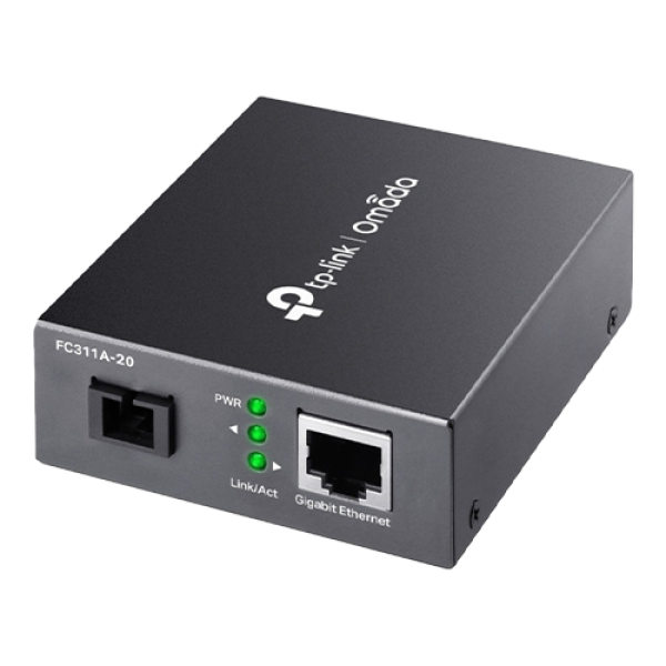 Media Convertor Gigabit WDM, SC, single-mode, 20 Km, TX 1550nm / RX 1310nm - TP-Link Omada FC311A-20 Media Convertor Gigabit WDM, SC, single-mode, 20 Km, TX 1550nm / RX 1310nm - TP-Link Omada FC311A-20