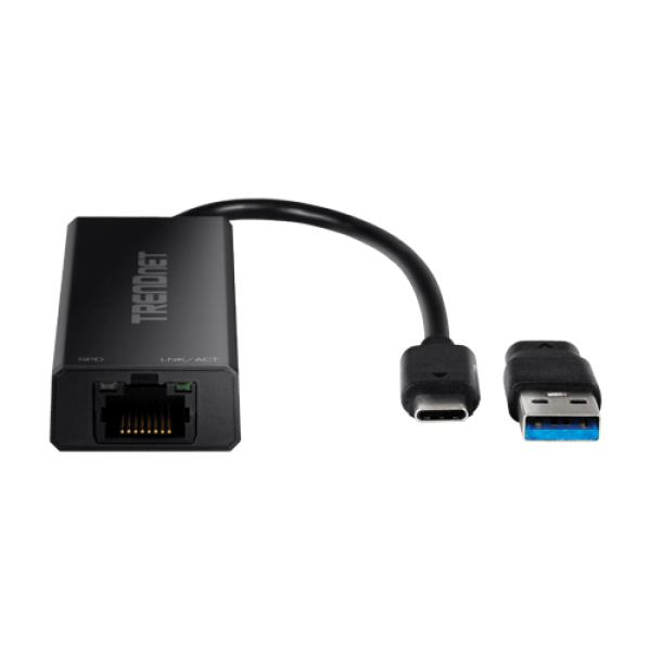 Adaptor USB-C 3.1 la RJ45 2.5G, adaptor USB-A - TRENDnet TUC-ET2G Adaptor USB-C 3.1 la RJ45 2.5G, adaptor USB-A - TRENDnet TUC-ET2G