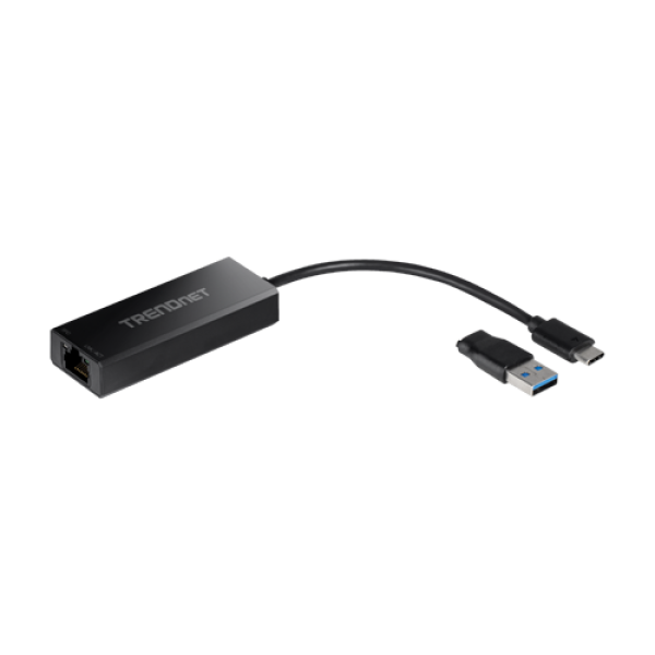 Adaptor USB-C 3.1 la RJ45 2.5G, adaptor USB-A - TRENDnet TUC-ET2G Adaptor USB-C 3.1 la RJ45 2.5G, adaptor USB-A - TRENDnet TUC-ET2G