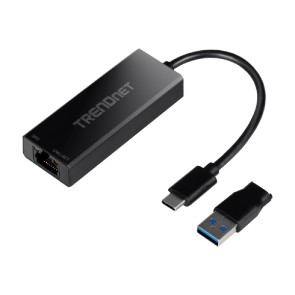 Adaptor USB-C 3.1 la RJ45 2.5G, adaptor USB-A - TRENDnet TUC-ET2G Adaptor USB-C 3.1 la RJ45 2.5G, adaptor USB-A - TRENDnet TUC-ET2G