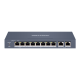 Switch 8 porturi 100 Mbps, PoE at/bf/bt, Smart Management - HIKVISION DS-3E1310HP-EI
