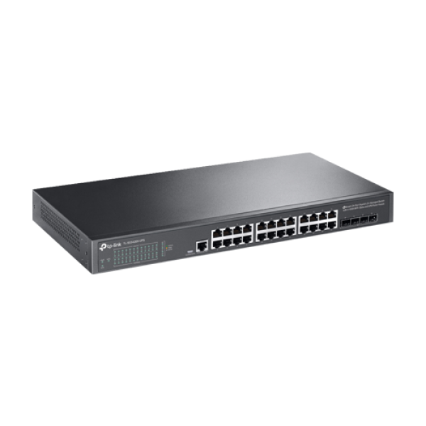 Switch 24 porturi RJ45 Gigabit, 4 x SFP+ 10G, Alimentare Baterie 12V, L2+ Management, 1U - TP-Link TL-SG3428X-UPS Switch 24 porturi RJ45 Gigabit, 4 x SFP+ 10G, Alimentare Baterie 12V, L2+ Management, 1U - TP-Link TL-SG3428X-UPS