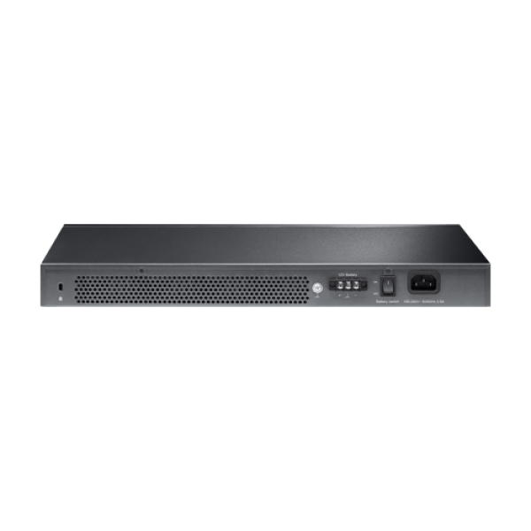 Switch 24 porturi RJ45 Gigabit, 4 x SFP+ 10G, Alimentare Baterie 12V, L2+ Management, 1U - TP-Link TL-SG3428X-UPS Switch 24 porturi RJ45 Gigabit, 4 x SFP+ 10G, Alimentare Baterie 12V, L2+ Management, 1U - TP-Link TL-SG3428X-UPS