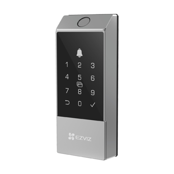 Yala inteligenta cu amprenta, multiple metode de deblocare, Wi-Fi, verificare status inchidere - EZVIZ CS-DL04(WBCP,M)