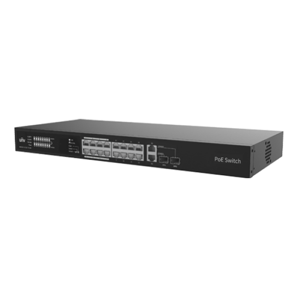 Switch 16 porturi PoE, 2 x Combo Uplink RJ45, Unmanaged - UNV NSW2020-16T2GC-POE-IN Switch 16 porturi PoE, 2 x Combo Uplink RJ45, Unmanaged - UNV NSW2020-16T2GC-POE-IN