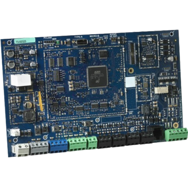 Placa centrala SERIA PRO, 8 zone extensibila la 128 zone fir/radio, 8 partitii - DSC HS3128PCBEN