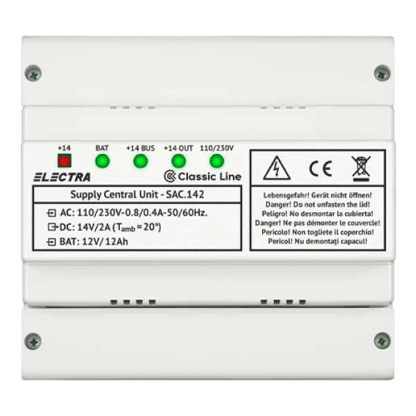 Sursa de alimentare in comutatie cu back-up SAC 142 - ELECTRA SAC.142 Sursa de alimentare in comutatie cu back-up SAC 142 - ELECTRA SAC.142