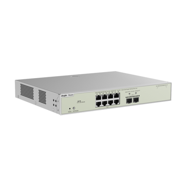 Switch 8 porturi RJ45 2.5G PoE++, 2 porturi SFP+ 10G, L3 Cloud Management - Ruijie RG-NBS5300-8MG2XS-UP Switch 8 porturi RJ45 2.5G PoE++, 2 porturi SFP+ 10G, L3 Cloud Management - Ruijie RG-NBS5300-8MG2XS-UP