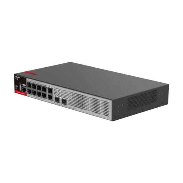 Switch 8 porturi RJ45 1G PoE+, 2 x SFP 2.5G, 2 x RJ45 1G, L2+ Cloud Management, 1U - Ruijie RG-S2915-10GT2MS-P-L Switch 8 porturi RJ45 1G PoE+, 2 x SFP 2.5G, 2 x RJ45 1G, L2+ Cloud Management, 1U - Ruijie RG-S2915-10GT2MS-P-L
