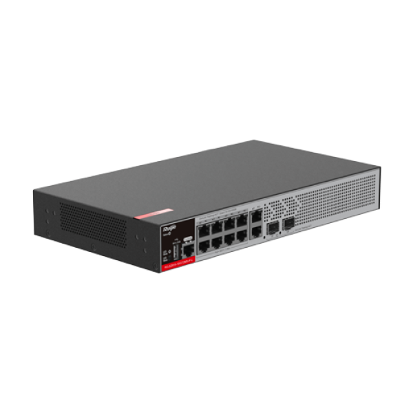 Switch 8 porturi RJ45 1G PoE+, 2 x SFP 2.5G, 2 x RJ45 1G, L2+ Cloud Management, 1U - Ruijie RG-S2915-10GT2MS-P-L Switch 8 porturi RJ45 1G PoE+, 2 x SFP 2.5G, 2 x RJ45 1G, L2+ Cloud Management, 1U - Ruijie RG-S2915-10GT2MS-P-L