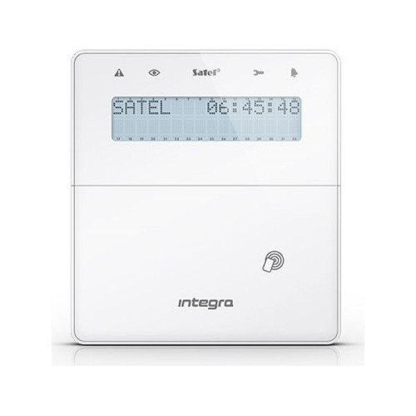 Tastatura alarma Satel INT-KLFR-W, Cititor de proximitate, Compatibila INTEGRA, Alb Tastatura alarma Satel INT-KLFR-W, Cititor de proximitate, Compatibila INTEGRA, Alb
