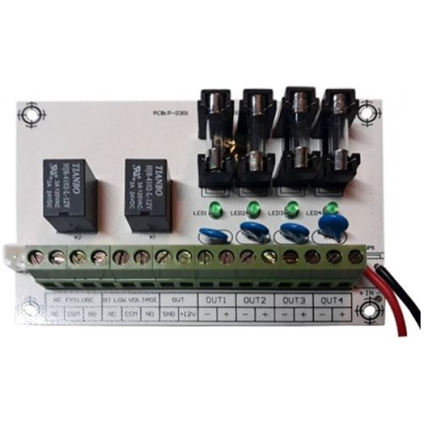 Accesoriu supraveghere PXW Modul extensie sursa AQT, Releu alarma semnal NO/NC cu 4 iesiri Accesoriu supraveghere PXW Modul extensie sursa AQT, Releu alarma semnal NO/NC cu 4 iesiri
