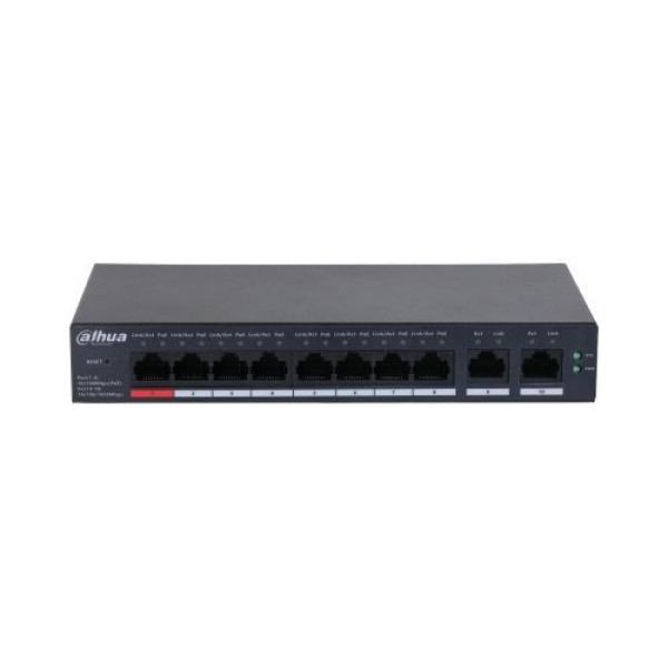 Switch Dahua CS4010-8ET-110 Switch desktop administrat in cloud cu 10 porturi cu PoE cu 8 porturi Switch Dahua CS4010-8ET-110 Switch desktop administrat in cloud cu 10 porturi cu PoE cu 8 porturi