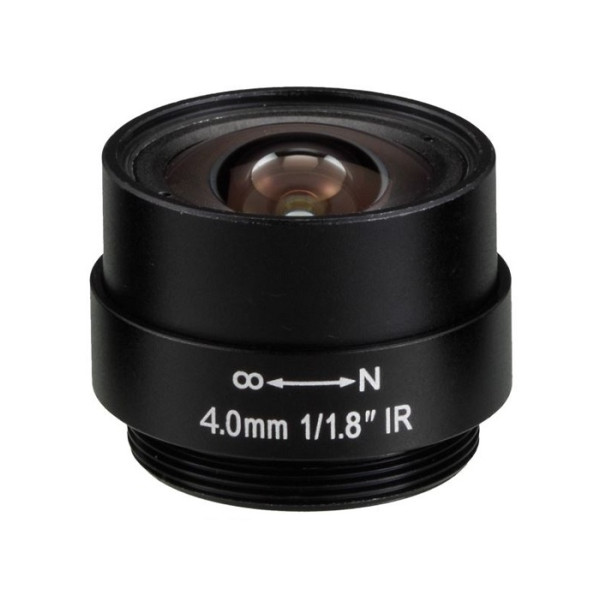 LENTILA FIXA 4MM MEGAPIXEL 1/1.8" - M118F01418IR