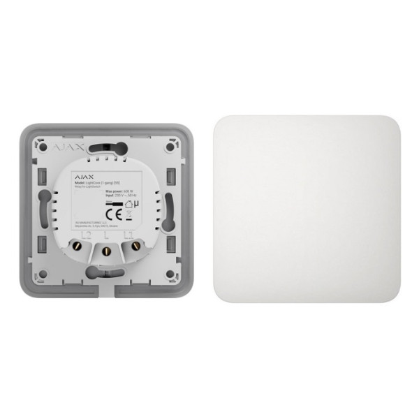 LIGHTCORE 1-GANG + SOLOBUTTON 1-GANG/2-WAY (WHT) - LIGHTSWITCH 1-GANG (WHT)