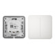 LIGHTCORE 2-GANG + SOLOBUTTON 2-GANG (WHT) - LIGHTSWITCH 2-GANG (WHT) LIGHTCORE 2-GANG + SOLOBUTTON 2-GANG (WHT) - LIGHTSWITCH 2-GANG (WHT)