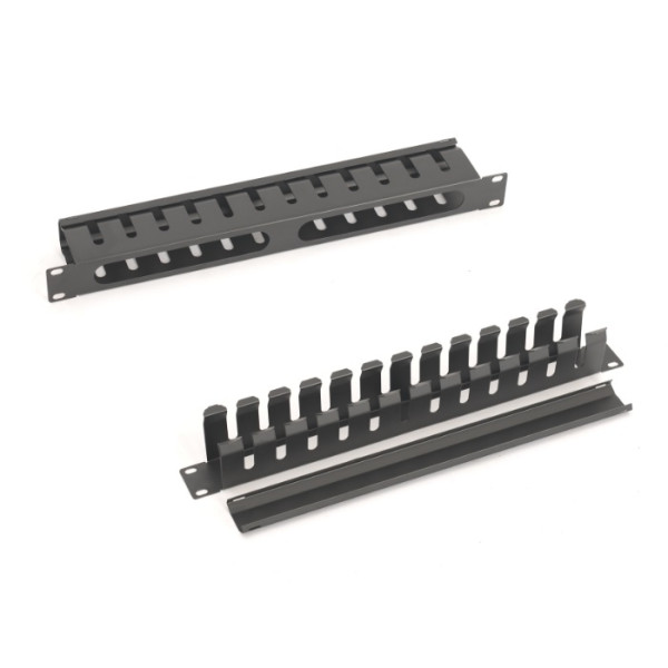 ORGANIZATOR CABLURI PENTRU RACK, 1U, 12 PORTURI - HCM1U12
