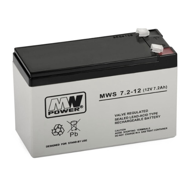 ACUMULATOR MWPOWER 7.2 AH / 12 V - MWS 7.2-12 ACUMULATOR MWPOWER 7.2 AH / 12 V - MWS 7.2-12