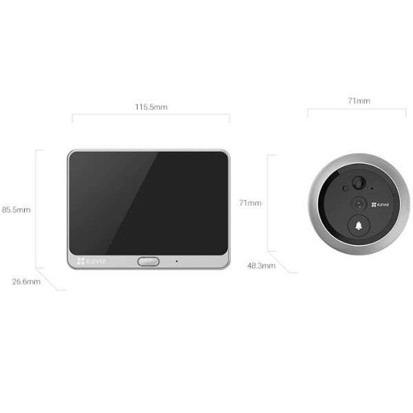 CAMERA TIP VIZOR WIRE-FREE 3MP IR 5M LENTILA 2.0MM - CS-DP2 (3WPFBS,3MP) CAMERA TIP VIZOR WIRE-FREE 3MP IR 5M LENTILA 2.0MM - CS-DP2 (3WPFBS,3MP)