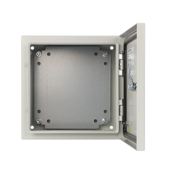 CARCASA METALICA CU PLACA MONTAJ, IP66, 250X250X15 - AWOH252515 CARCASA METALICA CU PLACA MONTAJ, IP66, 250X250X15 - AWOH252515