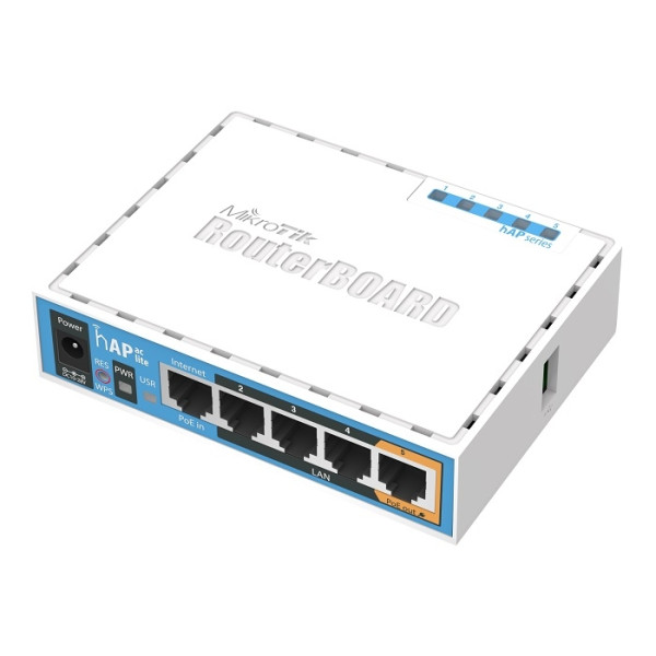ROUTER 100MBPS / WIFI B/G/N A/N/AC - hAP ac lite ROUTER 100MBPS / WIFI B/G/N A/N/AC - hAP ac lite