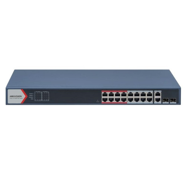 SWITCH CU 16 PORTURI POE SI 2 PORTURI GIGABIT - DS-3E1318P-EI(B) SWITCH CU 16 PORTURI POE SI 2 PORTURI GIGABIT - DS-3E1318P-EI(B)