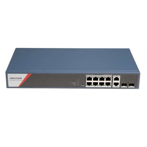 SWITCH MANAGED, 10 PORTURI (8 POE, 2 RJ45, 2 SFP) - DS-3E1512HP-SI-8P2T2F SWITCH MANAGED, 10 PORTURI (8 POE, 2 RJ45, 2 SFP) - DS-3E1512HP-SI-8P2T2F