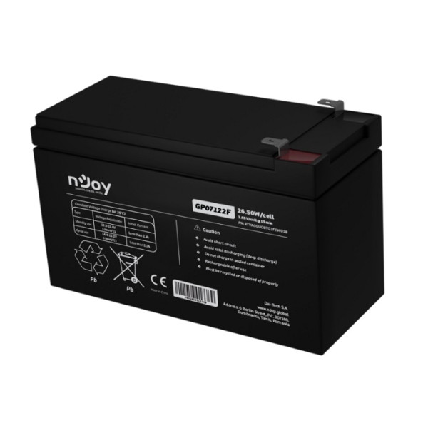 ACUMULATOR UPS, 12V, F2(T2), PB-ACID AGM - GP07122F