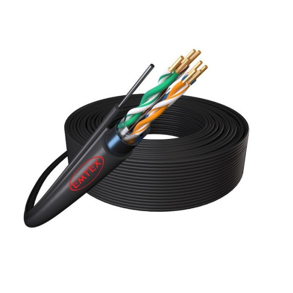 CABLU FTP CU SUFA, CAT.5E, CUPRU, TAMBUR 305M - EMT-FTP5EM-24AWG.1-PE-FCA