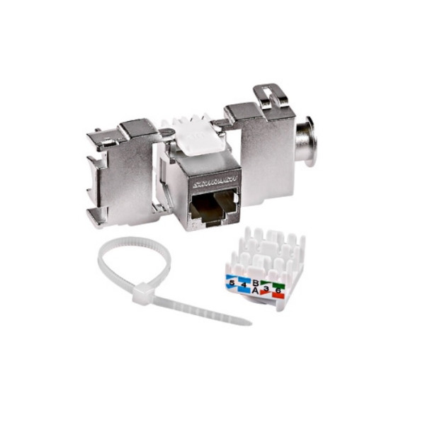 MODUL RJ45 ECRANAT, CAT 6 CLASS E, TOOLLESS LINE - HSEMRJ6GWS