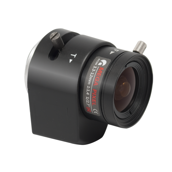 Lentila varifocala de 2 MPixeli cu filtrare IR, autoiris - LC-RV03312D.IR