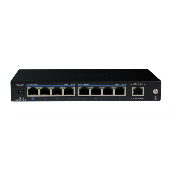 Switch ethernet PoE+, 8 porturi 10/100 Mbps POE+ downlink, 1 port 10/100 Mbps uplin - UTP3-SW08-TP120 Switch ethernet PoE+, 8 porturi 10/100 Mbps POE+ downlink, 1 port 10/100 Mbps uplin - UTP3-SW08-TP120
