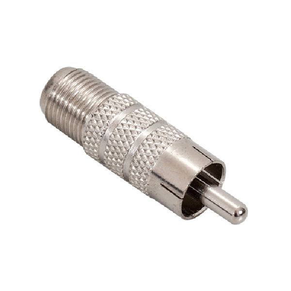 Pachet de 10 bucati de conectori RCA male (tata) la F (mama) - RCAM-F(P10)
