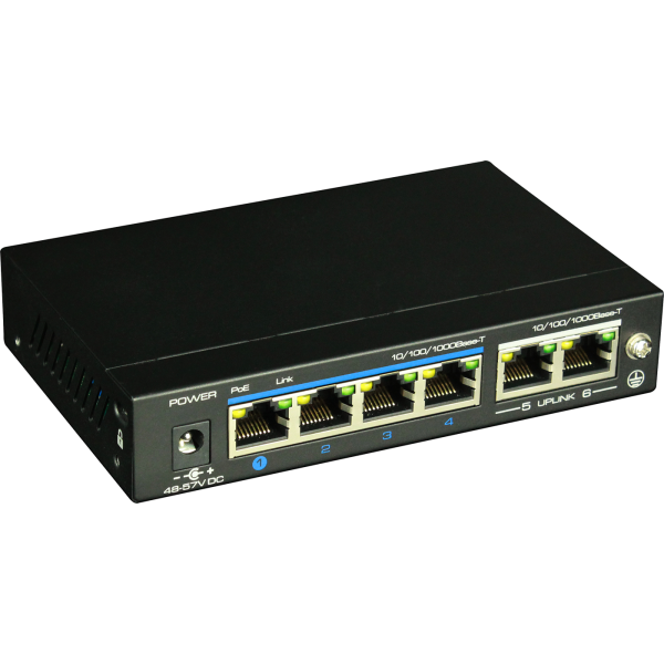 Switch ethernet gigabit POE+, 4+2 porturi - UTP3-GSW04-TP60 Switch ethernet gigabit POE+, 4+2 porturi - UTP3-GSW04-TP60