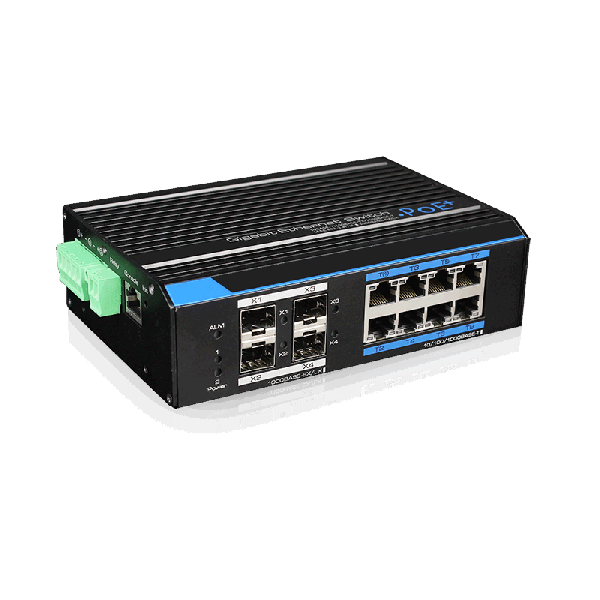 Switch ethernet RING gigabit POE++ industrial, 8+4 porturi - UTP7308GE-POE Switch ethernet RING gigabit POE++ industrial, 8+4 porturi - UTP7308GE-POE