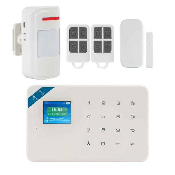 Kit alarma wireless, comunicatie GSM si WIFI, 99 zone - KR-W18