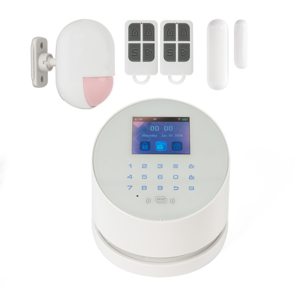 Kit alarma wireless, comunicatie GSM, WIFI, PSTN, 99 zone - KR-W2
